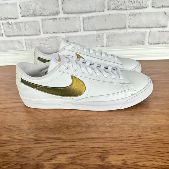 nike blazer metallic gold